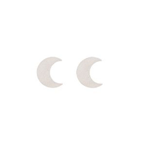 گوشواره نقره اهرم‌دار طرح ماه